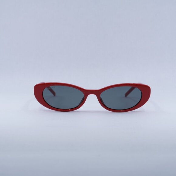 ?️ New Gucci GG1680S 005 Sunglasses - Red Frame, Smoke Lenses